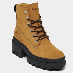 Wheat Colored Everleigh Lace Up Boots